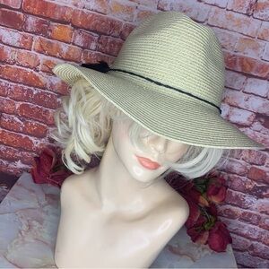 Zingara Tan Woven Tassel Accent Beach Hat